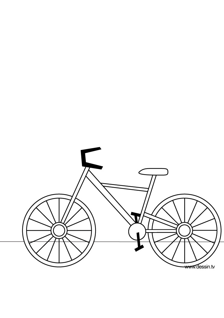 着色页: 自行车/自行车 (运输) #136956 - 免费可打印着色页