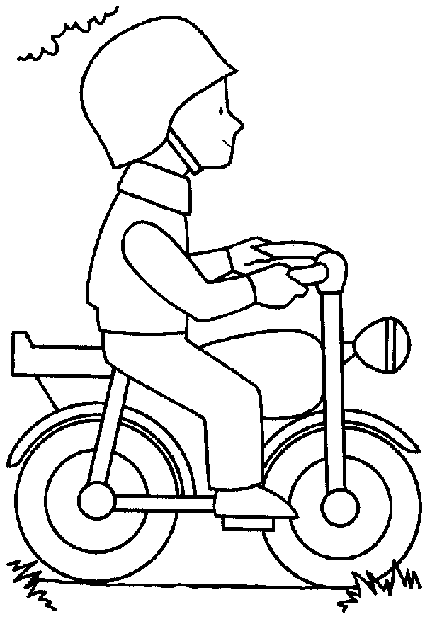 着色页: 自行车/自行车 (运输) #136969 - 免费可打印着色页