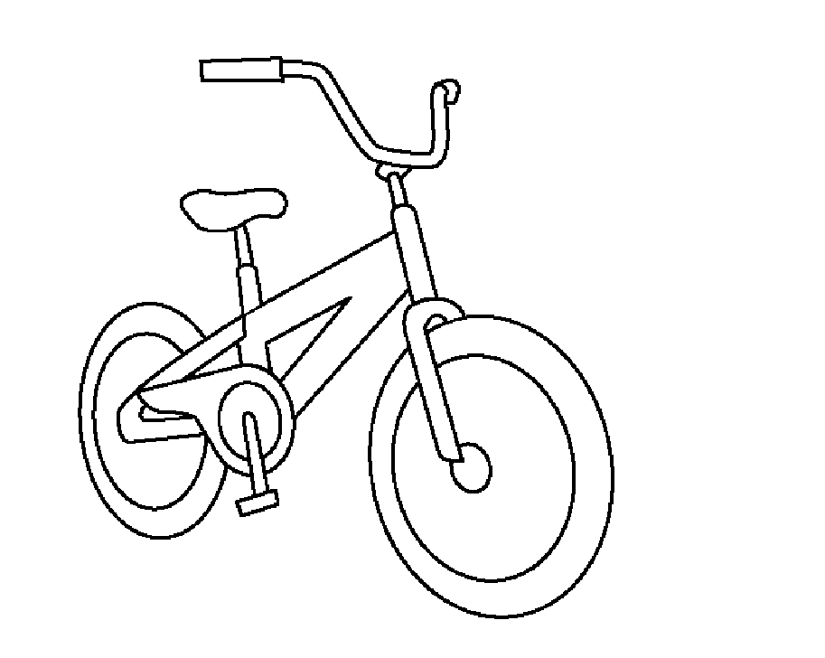 着色页: 自行车/自行车 (运输) #136970 - 免费可打印着色页