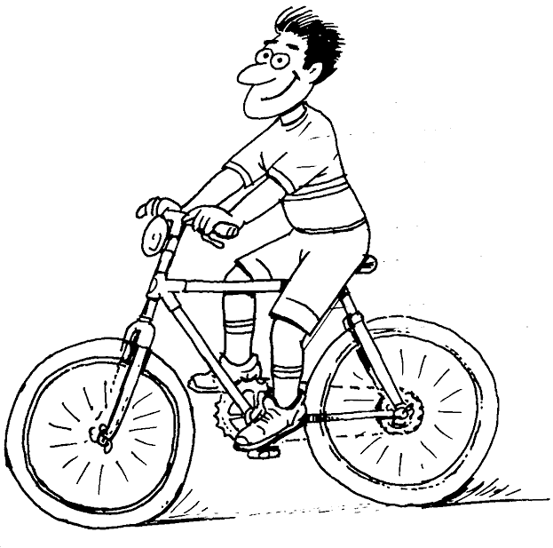 着色页: 自行车/自行车 (运输) #136975 - 免费可打印着色页