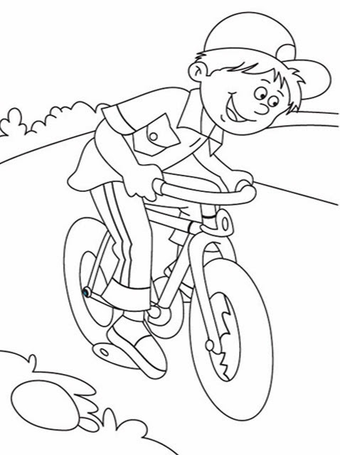 着色页: 自行车/自行车 (运输) #136977 - 免费可打印着色页