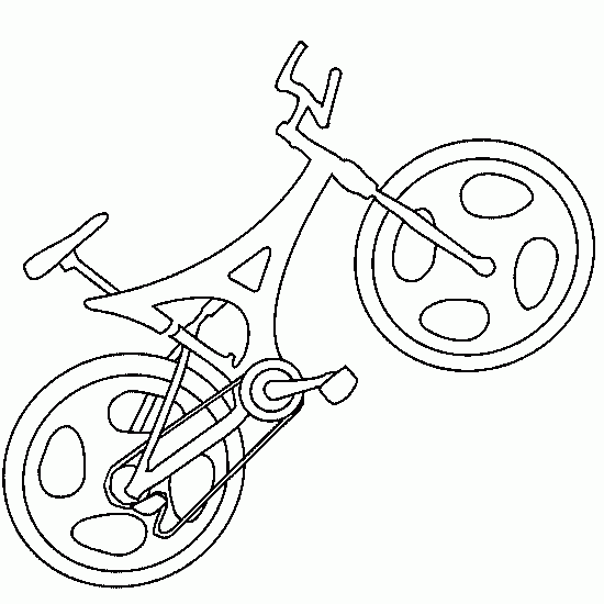 着色页: 自行车/自行车 (运输) #136980 - 免费可打印着色页