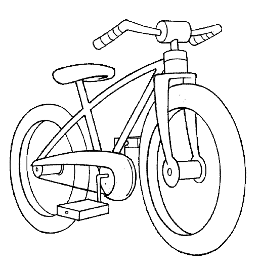 着色页: 自行车/自行车 (运输) #136982 - 免费可打印着色页