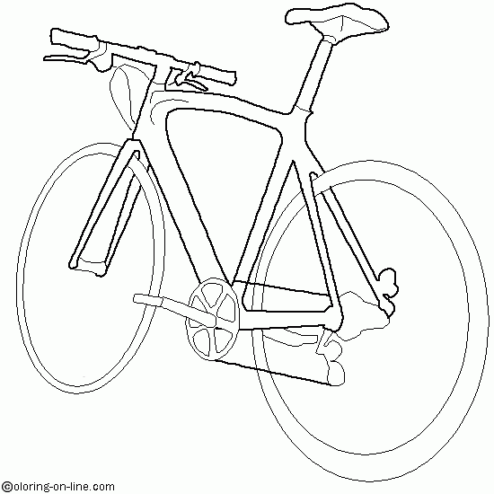 着色页: 自行车/自行车 (运输) #136999 - 免费可打印着色页
