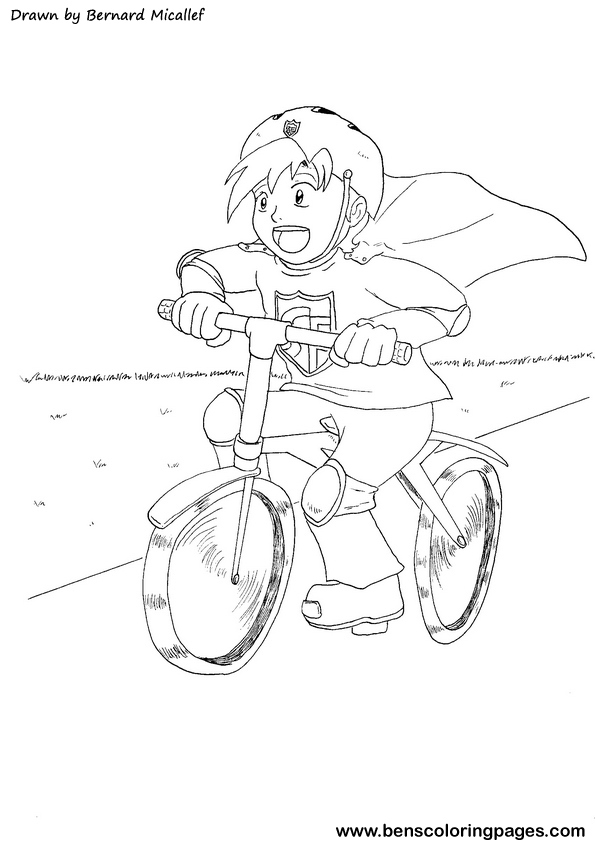 着色页: 自行车/自行车 (运输) #137004 - 免费可打印着色页