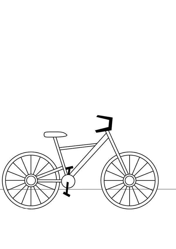 着色页: 自行车/自行车 (运输) #137150 - 免费可打印着色页