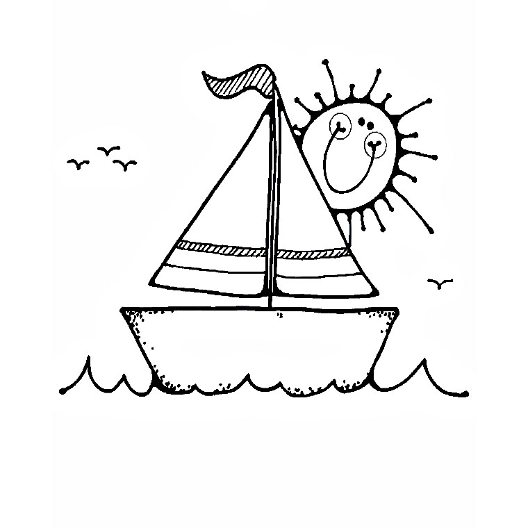 着色页: 船/船 (运输) #137451 - 免费可打印着色页
