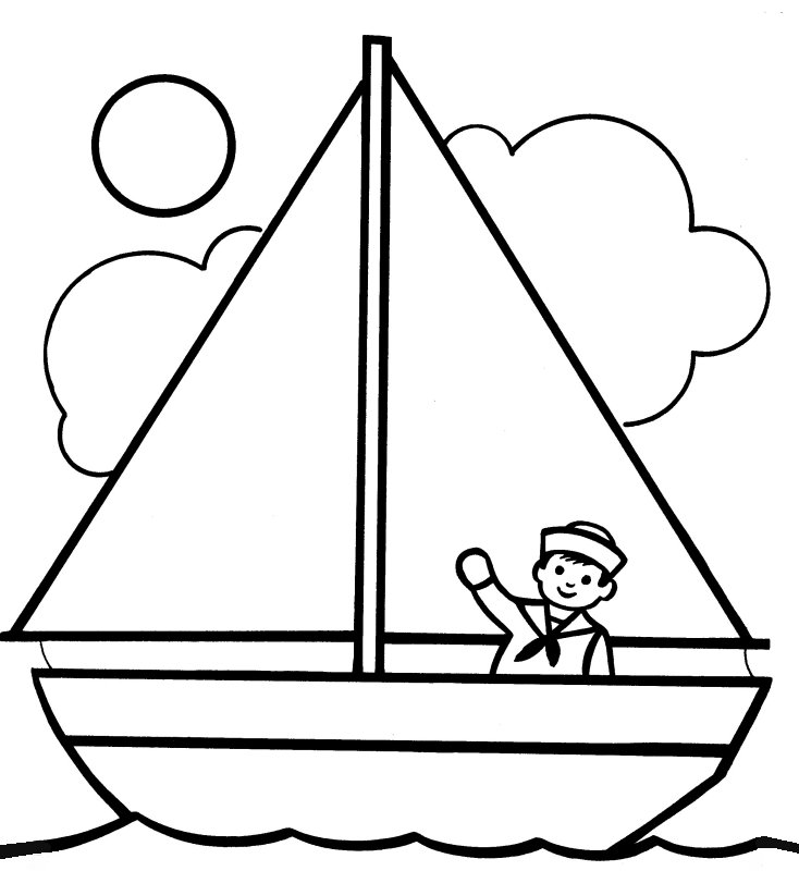 着色页: 船/船 (运输) #137454 - 免费可打印着色页