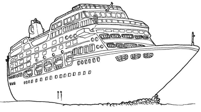 着色页: 船/船 (运输) #137467 - 免费可打印着色页