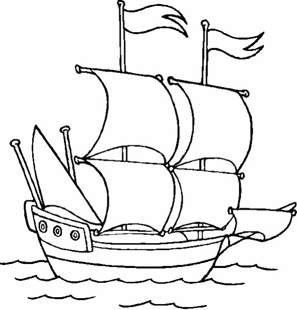 着色页: 船/船 (运输) #137468 - 免费可打印着色页