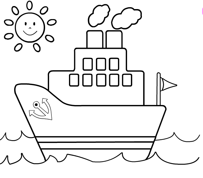 着色页: 船/船 (运输) #137470 - 免费可打印着色页