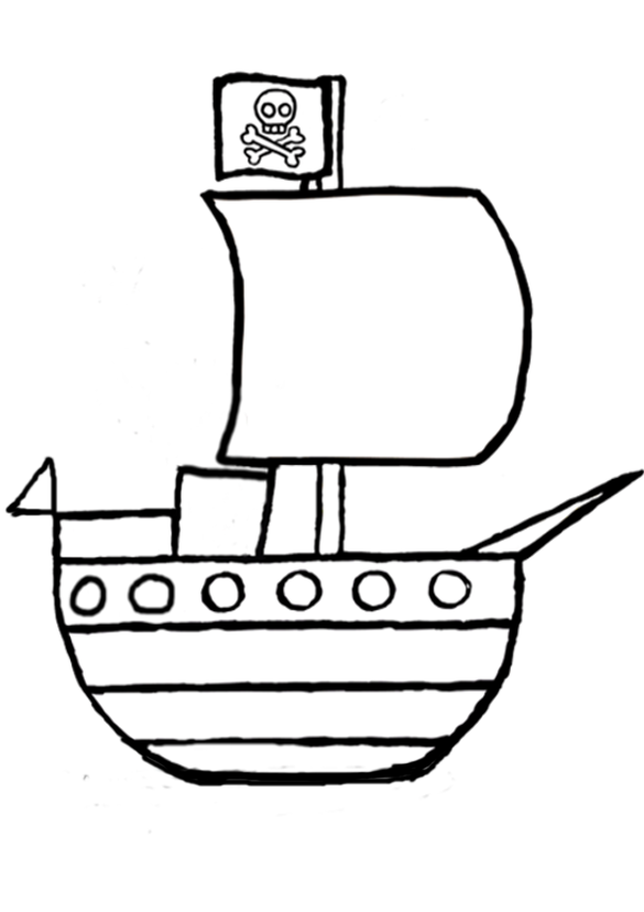着色页: 船/船 (运输) #137475 - 免费可打印着色页