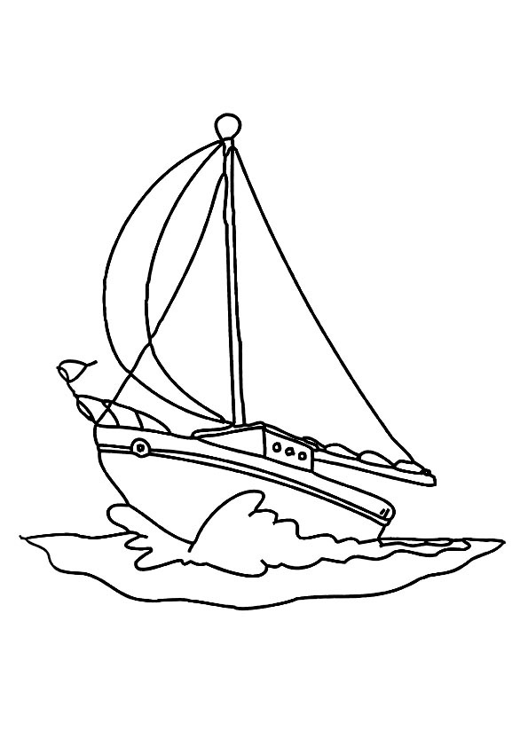 着色页: 船/船 (运输) #137479 - 免费可打印着色页