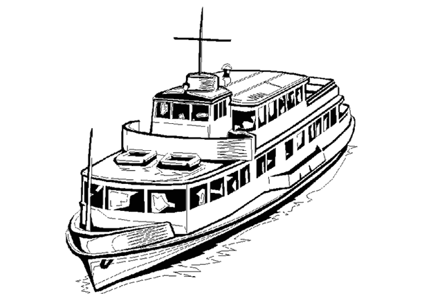 着色页: 船/船 (运输) #137519 - 免费可打印着色页