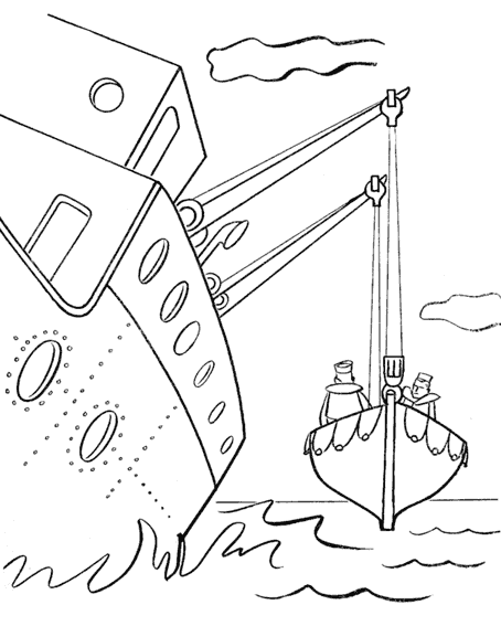 着色页: 船/船 (运输) #137651 - 免费可打印着色页