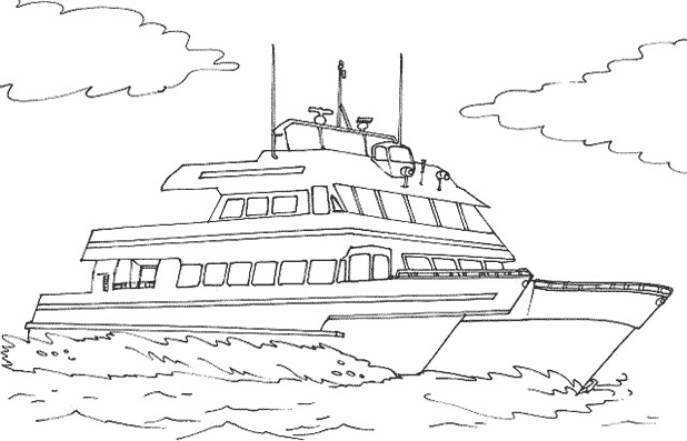 着色页: 船/船 (运输) #137673 - 免费可打印着色页