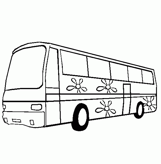 着色页: 巴士/长途汽车 (运输) #135282 - 免费可打印着色页