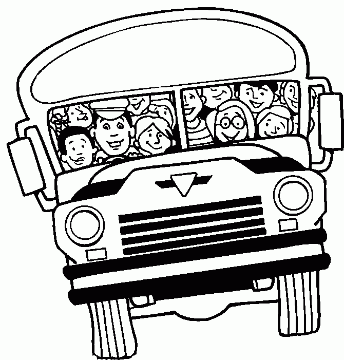 着色页: 巴士/长途汽车 (运输) #135287 - 免费可打印着色页