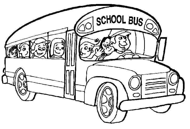 着色页: 巴士/长途汽车 (运输) #135298 - 免费可打印着色页
