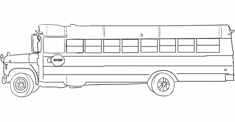 着色页: 巴士/长途汽车 (运输) #135320 - 免费可打印着色页