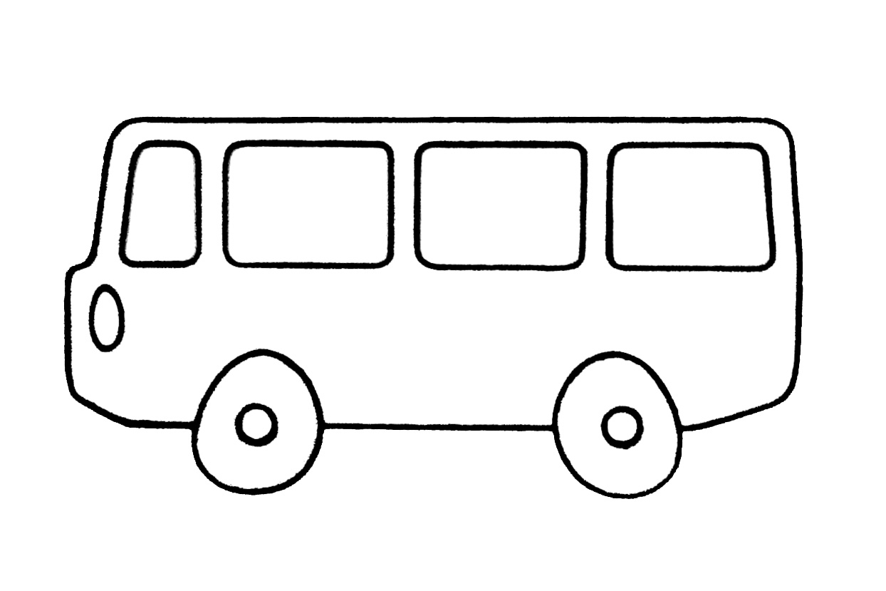 着色页: 巴士/长途汽车 (运输) #135322 - 免费可打印着色页