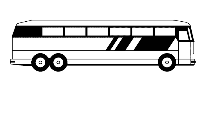 着色页: 巴士/长途汽车 (运输) #135327 - 免费可打印着色页