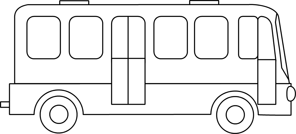 着色页: 巴士/长途汽车 (运输) #135335 - 免费可打印着色页