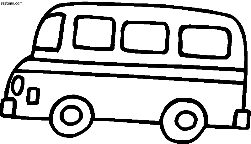 着色页: 巴士/长途汽车 (运输) #135336 - 免费可打印着色页
