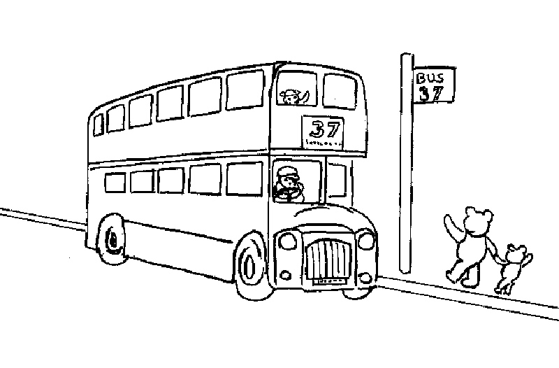 着色页: 巴士/长途汽车 (运输) #135350 - 免费可打印着色页