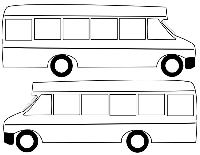 着色页: 巴士/长途汽车 (运输) #135359 - 免费可打印着色页