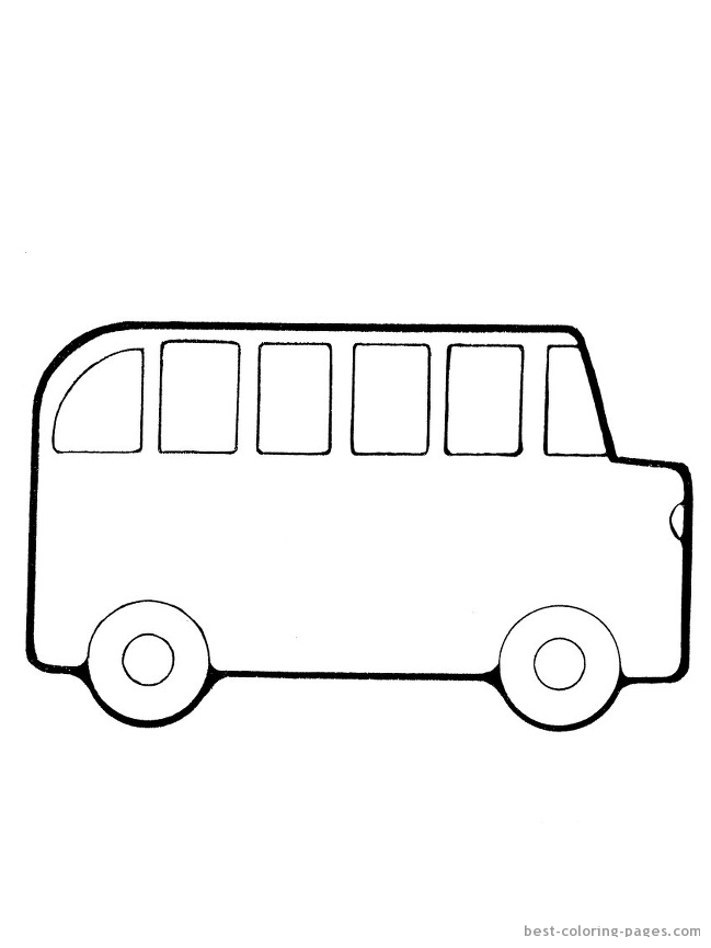 着色页: 巴士/长途汽车 (运输) #135362 - 免费可打印着色页
