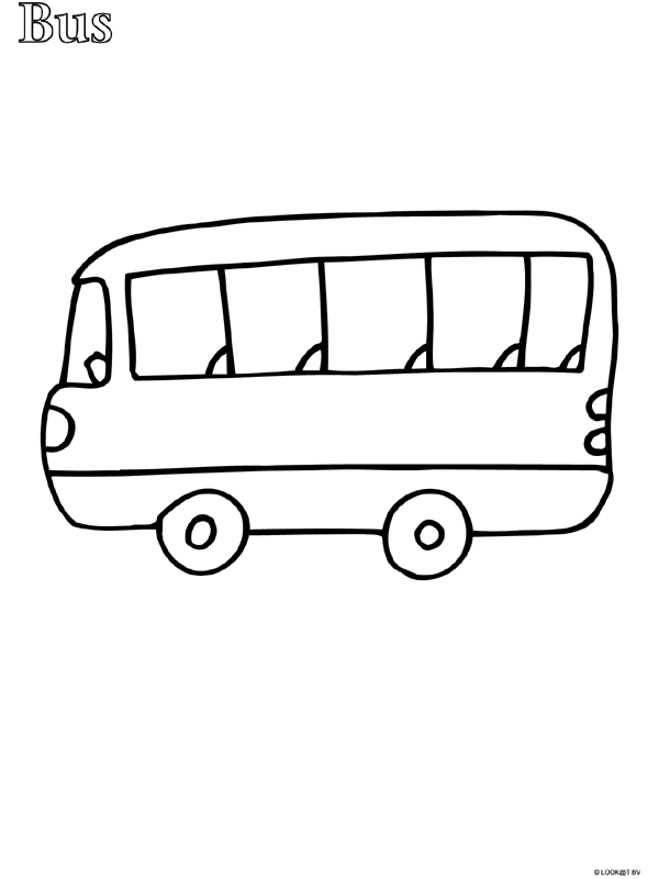 着色页: 巴士/长途汽车 (运输) #135368 - 免费可打印着色页