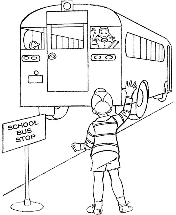 着色页: 巴士/长途汽车 (运输) #135396 - 免费可打印着色页