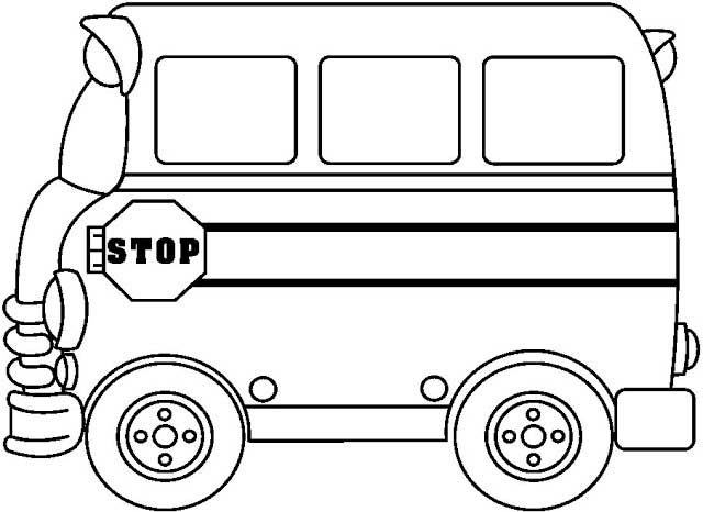 着色页: 巴士/长途汽车 (运输) #135402 - 免费可打印着色页