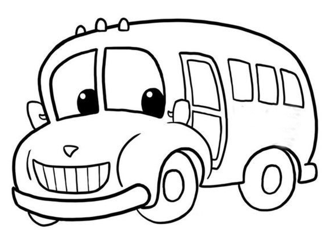 着色页: 巴士/长途汽车 (运输) #135444 - 免费可打印着色页