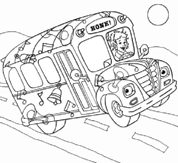 着色页: 巴士/长途汽车 (运输) #135490 - 免费可打印着色页