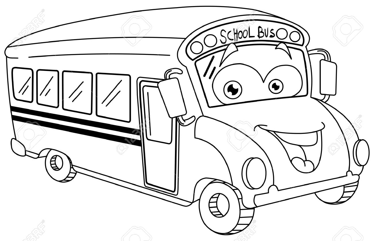 着色页: 巴士/长途汽车 (运输) #135499 - 免费可打印着色页