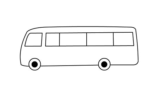 着色页: 巴士/长途汽车 (运输) #135511 - 免费可打印着色页