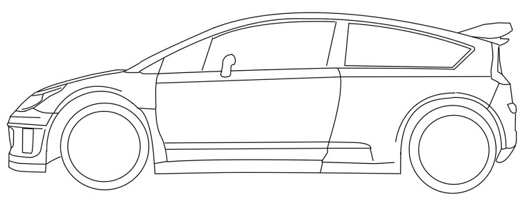 着色页: 汽车 / 汽车 (运输) #146709 - 免费可打印着色页