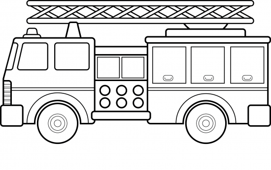 着色页: 消防车 (运输) #135778 - 免费可打印着色页