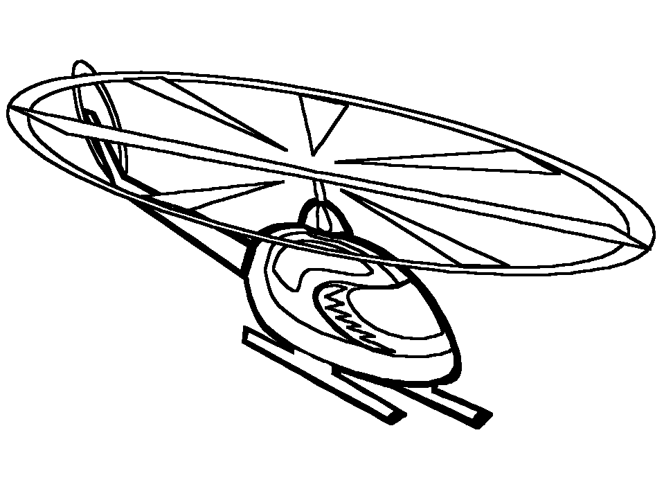 着色页: 直升机 (运输) #136035 - 免费可打印着色页