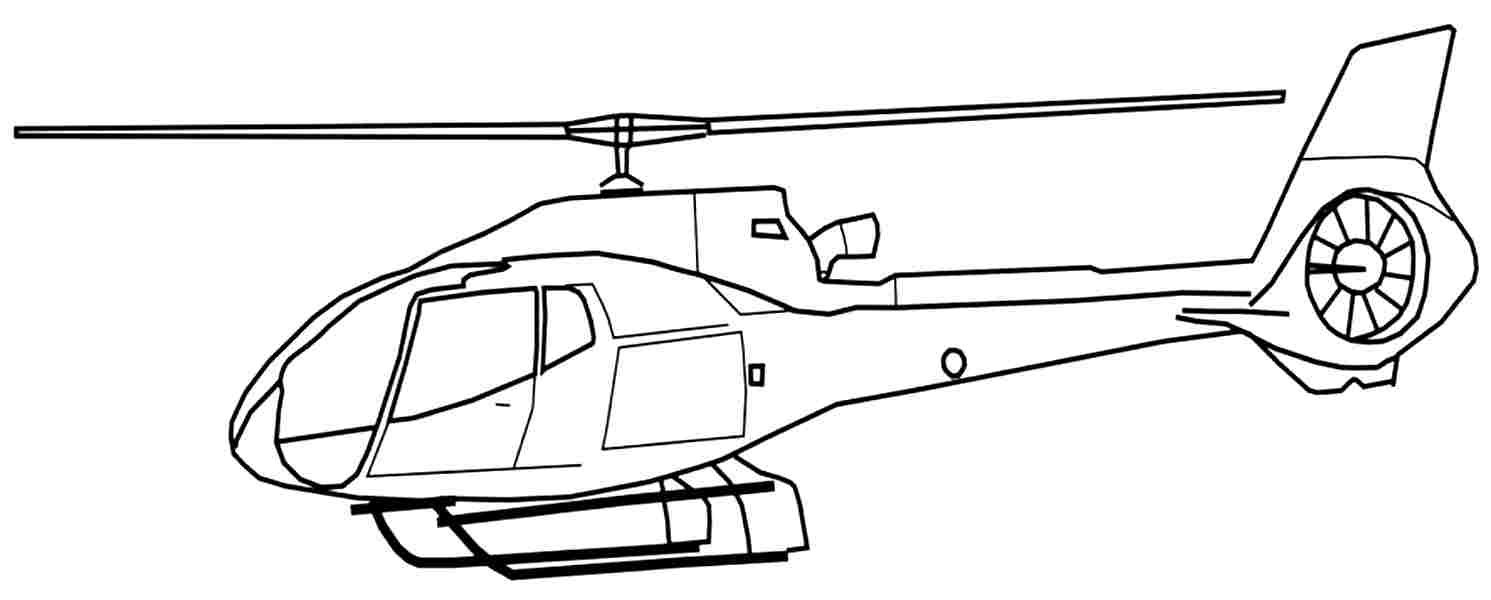 着色页: 直升机 (运输) #136043 - 免费可打印着色页