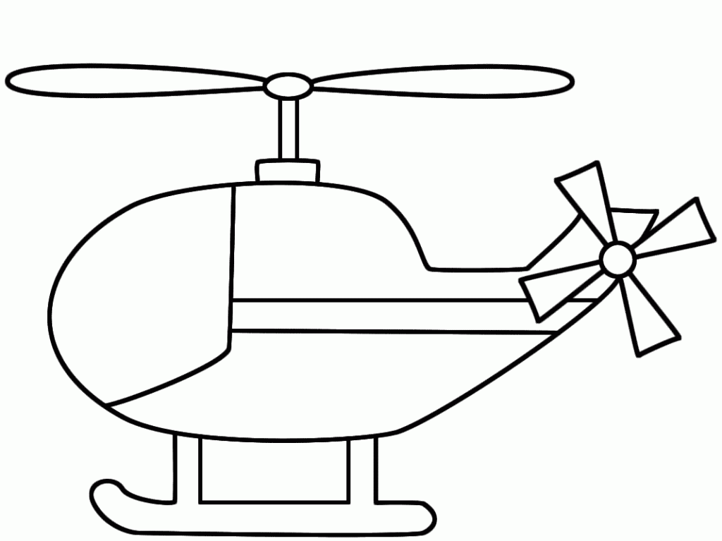 着色页: 直升机 (运输) #136046 - 免费可打印着色页