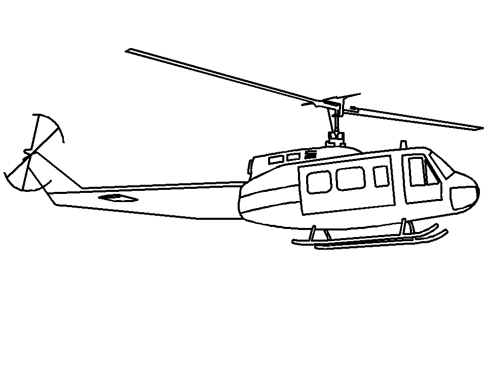着色页: 直升机 (运输) #136064 - 免费可打印着色页