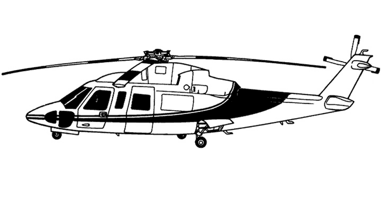 着色页: 直升机 (运输) #136065 - 免费可打印着色页