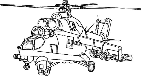 着色页: 直升机 (运输) #136102 - 免费可打印着色页