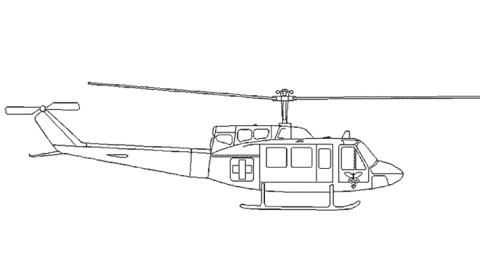 着色页: 直升机 (运输) #136143 - 免费可打印着色页