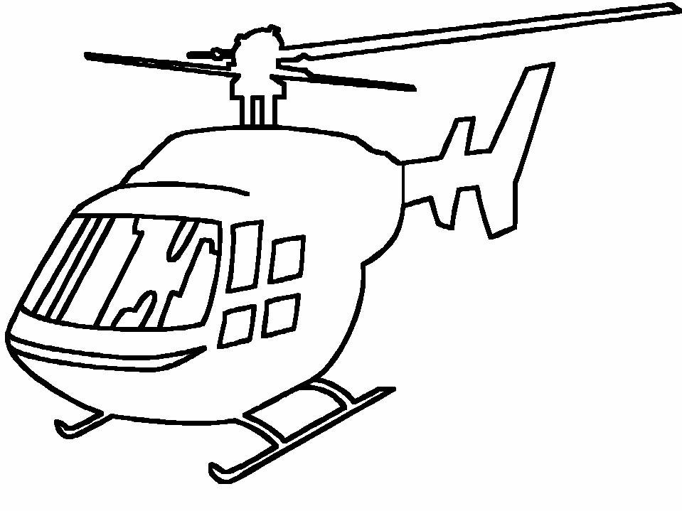 着色页: 直升机 (运输) #136159 - 免费可打印着色页