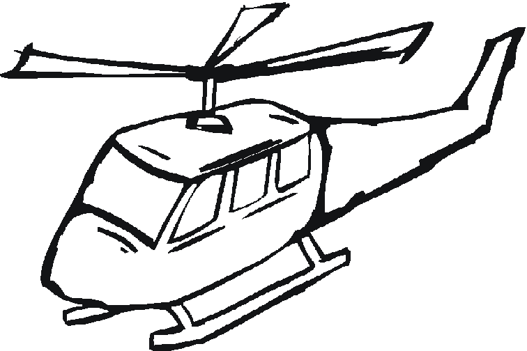 着色页: 直升机 (运输) #136160 - 免费可打印着色页
