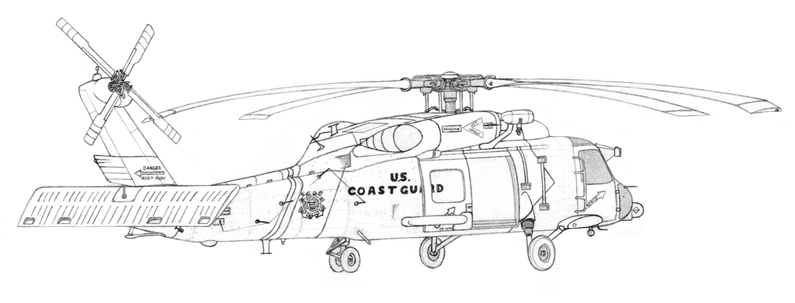 着色页: 直升机 (运输) #136193 - 免费可打印着色页